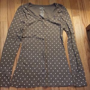 Polka dot long sleeve t-shirt